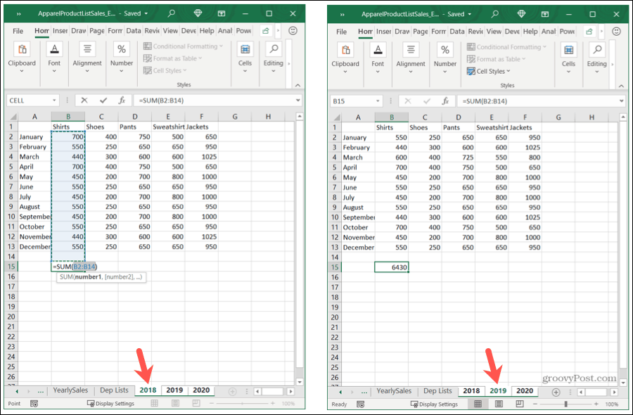 Hur man grupperar Excel-ark och varför du skulle vilja