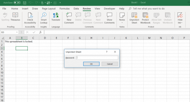 Jak zrušit ochranu listu Microsoft Excel