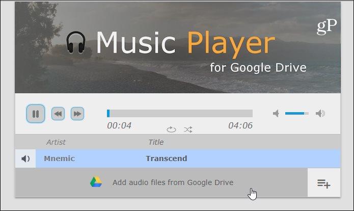 Hur man spelar musikfiler direkt från Google Drive