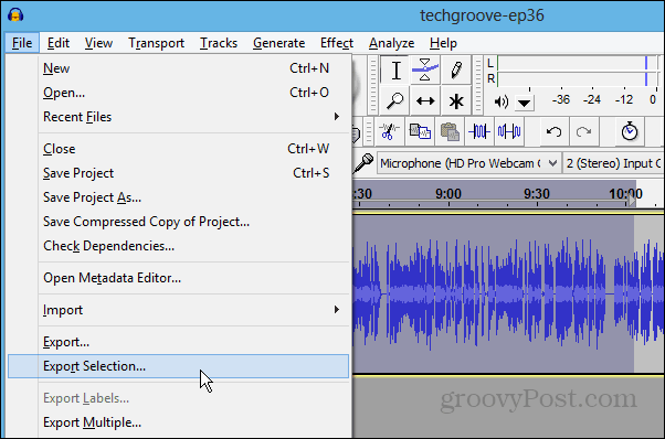 Audiopodcastok vagy egyéb MP3-fájlok szegmenseinek kivágása