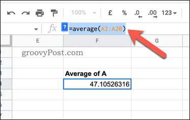 Hur man visar formler i Google Sheets