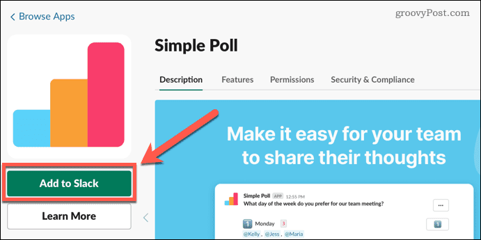 Як створити опитування в Slack