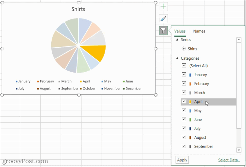 Як створити кругову діаграму в Microsoft Excel