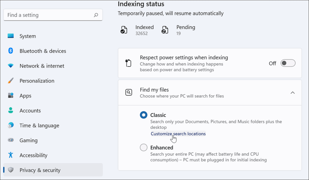 Slik skjuler du filer og mapper fra søk på Windows 11