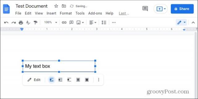 Як додати та відформатувати текстове поле в Google Docs