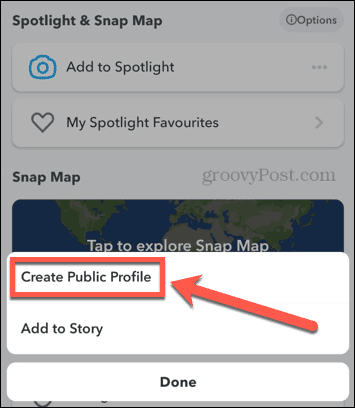 Як створити публічний профіль на Snapchat