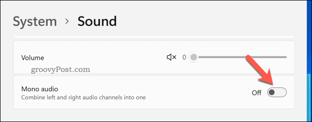 A Mono Audio engedélyezése vagy letiltása Windows 11 rendszeren