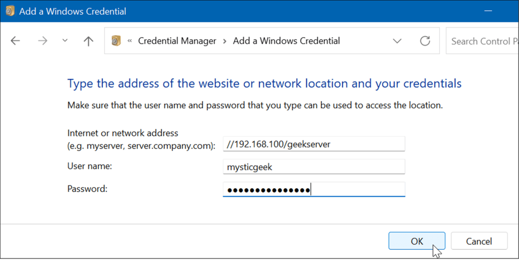 Slik bruker du Credential Manager på Windows 11