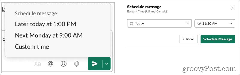 Hur man schemalägger meddelanden i Slack för att skicka senare