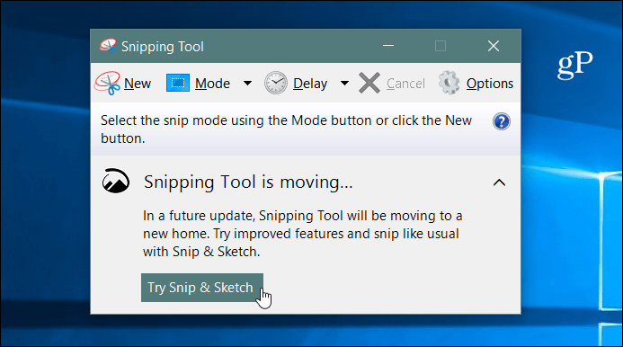 Ta och kommentera skärmdumpar med det nya Snip & Sketch Tool på Windows 10