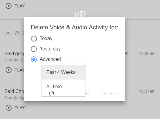 Jak smazat historii vaší hlasové aktivity Google
