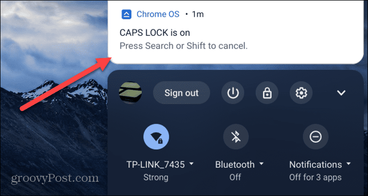 Så här aktiverar eller inaktiverar du Caps Lock på Chromebook