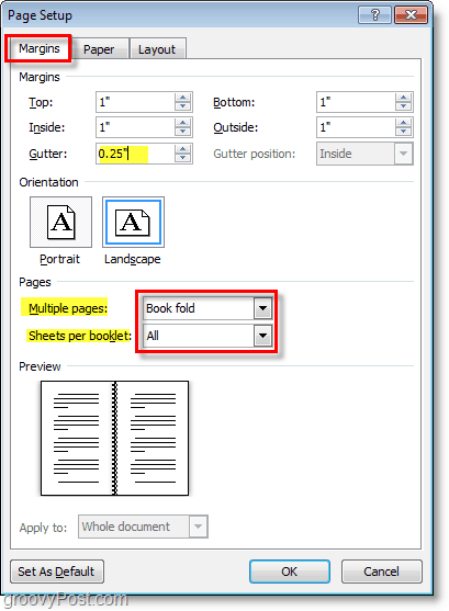 Hvordan lage hefter ved hjelp av Microsoft Word 2010