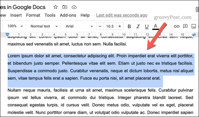 Slik legger du til et blokksitat i Google Docs