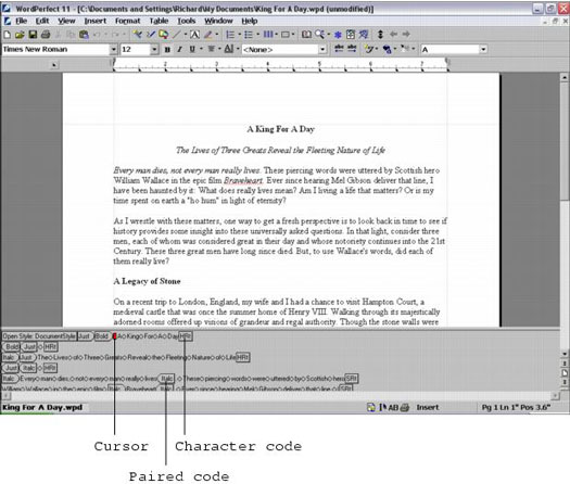 Злом кодів у WordPerfect 11