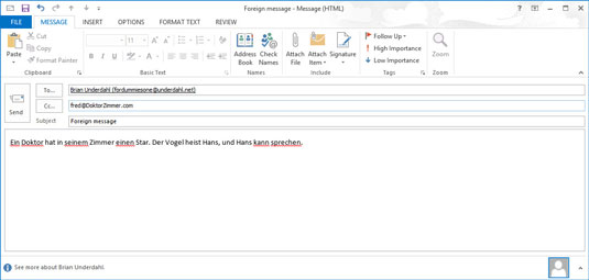 Hvordan videresende en e-postmelding i Outlook 2013