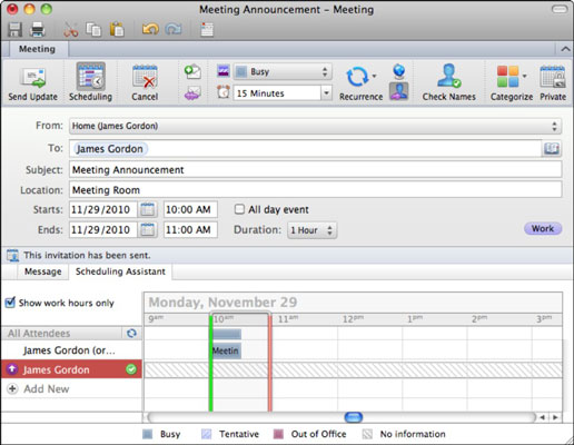 Office 2011 for Mac: Válaszoljon a naptári kérésekre az Outlook alkalmazásban