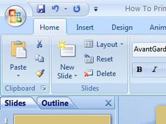 Com utilitzar el text com a fons a la diapositiva de PowerPoint 2007