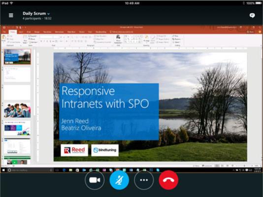 Unir-se a Skype for Business Meetings des de dispositius mòbils