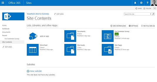 Sådan tilføjer du apps til dit SharePoint 2016-websted