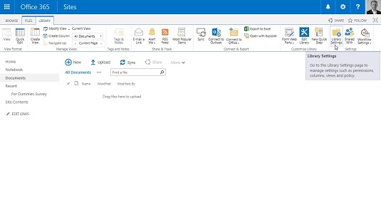 Slik får du tilgang til appinnstillinger i SharePoint 2016