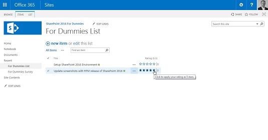 Vērtējums, mērķauditorijas atlase un veidlapu iestatījumi pakalpojumā SharePoint 2016