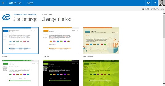 Kako spremeniti videz svojega SharePointovega spletnega mesta