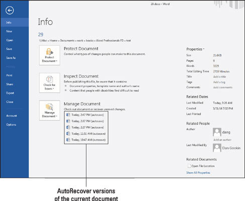 Pogledajte stariju verziju dokumenta Word 2016