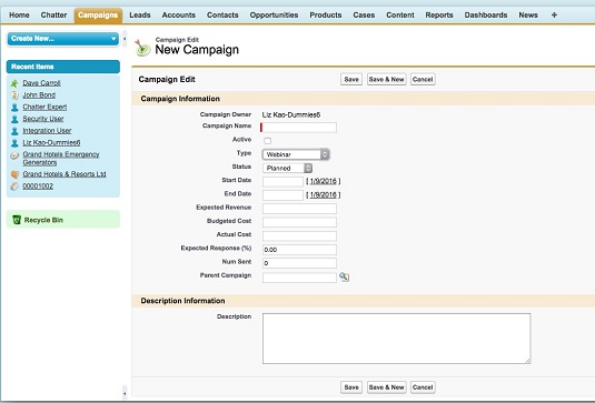 Kuidas Salesforceis kampaaniaid luua