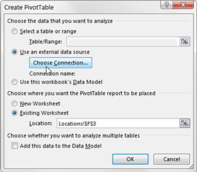 Lag en pivottabell ved hjelp av Excels interne datamodell