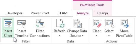 Kaip sukurti standartinį pjaustytuvą „Power Pivot“.