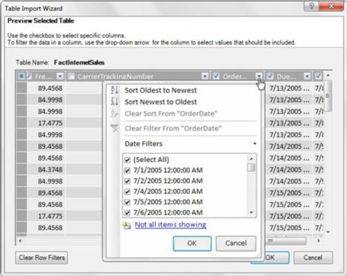 Naložite podatke v Power Pivot iz strežnika SQL