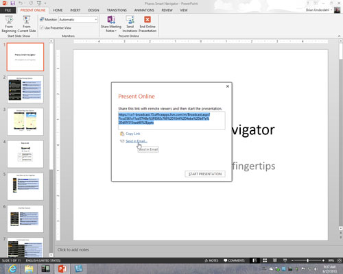 Hvordan presentere en PowerPoint 2013-presentasjon online