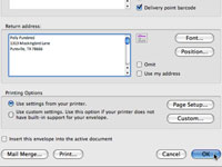 Kuidas adresseerida ümbrikke rakenduses Word 2008 for Mac