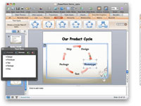 Afegir SmartArt a una diapositiva de PowerPoint a Office 2008 per a Mac