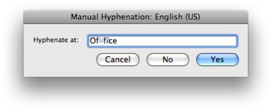 Automatikus elválasztás használata a Word 2008 for Mac programban