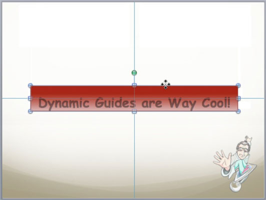 Dinamikus útmutatók használata PowerPoint for Mac objektumok igazításához