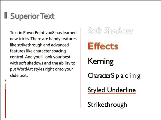 Slaidide vaatamine rakenduses PowerPoint 2008 for Mac