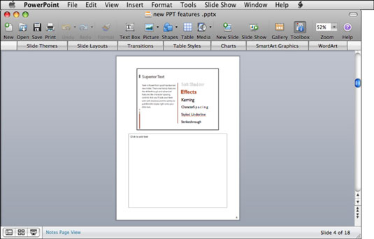 Com veure diapositives a PowerPoint 2008 per a Mac