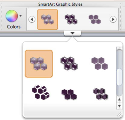 Urejanje in upravljanje grafike SmartArt v programu Office 2011 za Mac