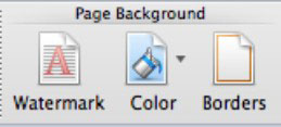 Format de fons i vores de la pàgina a Word 2011 per a Mac