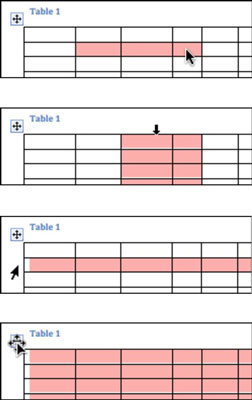 Prilagodite celice, vrstice in stolpce tabele v programu Word 2011 za Mac