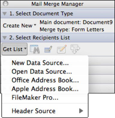 Word 2011 per a Mac: emplenar dades per a una combinació de correspondència