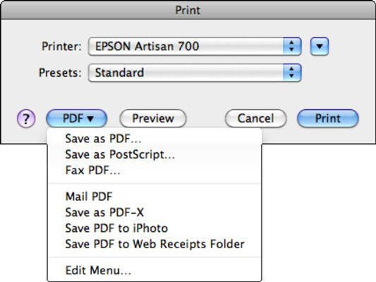 Office 2011 for Mac: Wordi printimissuvandid