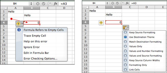 Excel darbam ar Mac 2011: izveidojiet relatīvas atsauces uz darblapām