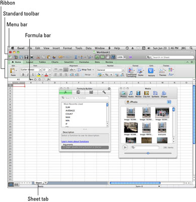 Використання загального інтерфейсу Excel в Office 2011 для Mac