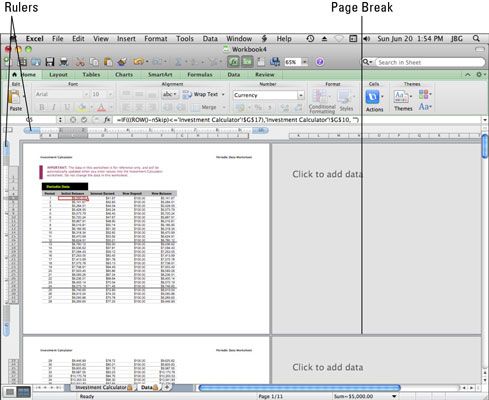 Використання загального інтерфейсу Excel в Office 2011 для Mac