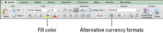 Office 2011 for Mac: Bruk tall- og tekstformater i Excel