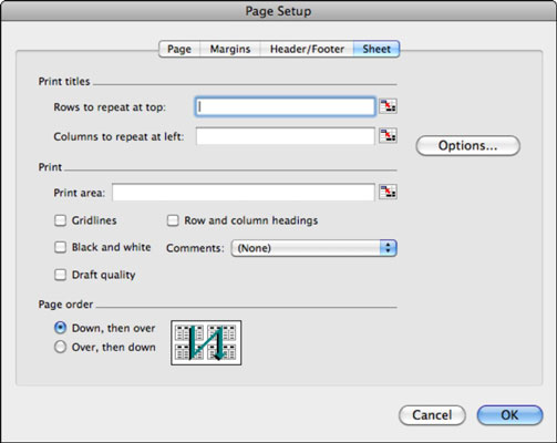 Kaip spausdinti iš „Excel“ naudojant „Office 2011“, skirtą „Mac“.