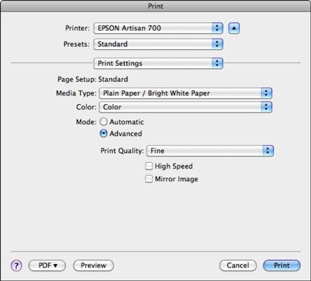 Si të rregulloni cilësinë e printimit në Excel 2011 për Mac